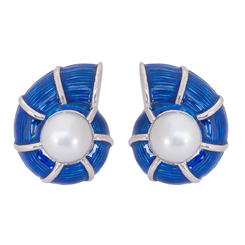 Earrings-South Sea Pearl (Enamel) | Singhvi Jewels