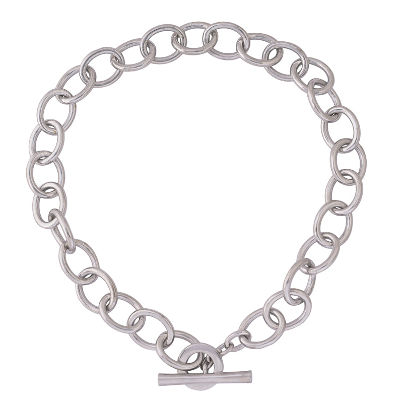 Toggle Necklace - Sterling Silver | Singhvi Jewels