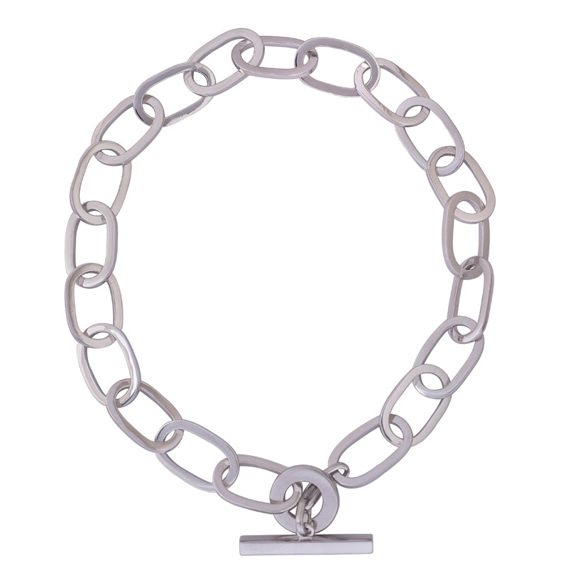 Toggle Necklace - Sterling Silver | Singhvi Jewels