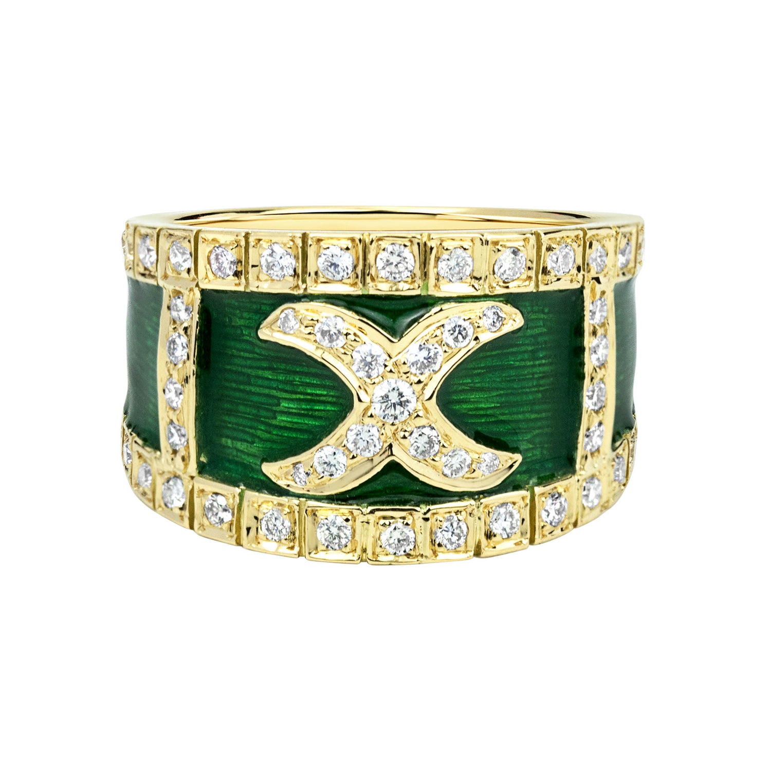 Ring - Diamond (enamel) (2322D) | Singhvi Jewels