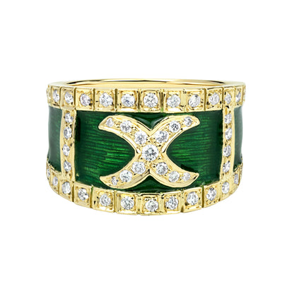 Ring - Diamond (enamel) (2322D) | Singhvi Jewels