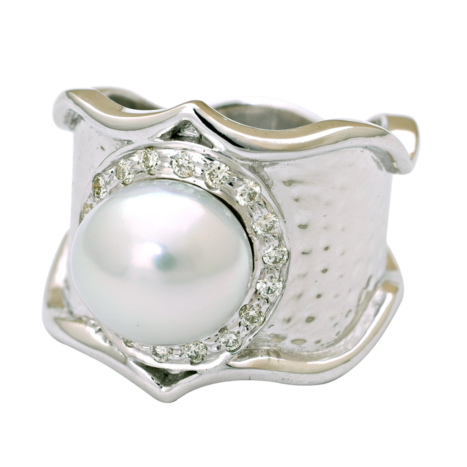 Ring- S.s. Pearl And Diamond (222LS) | Singhvi Jewels