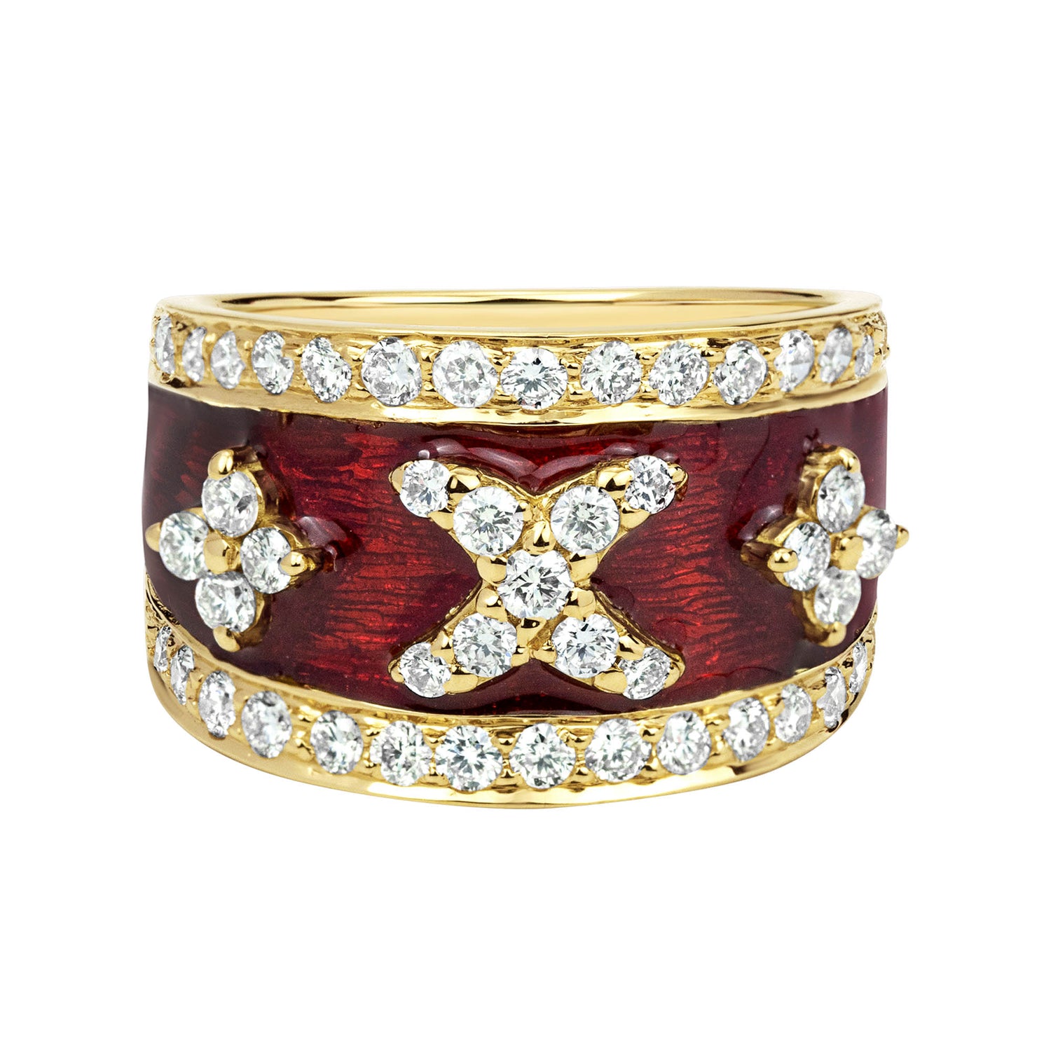 Ring - Diamond (enamel) (2323D) | Singhvi Jewels