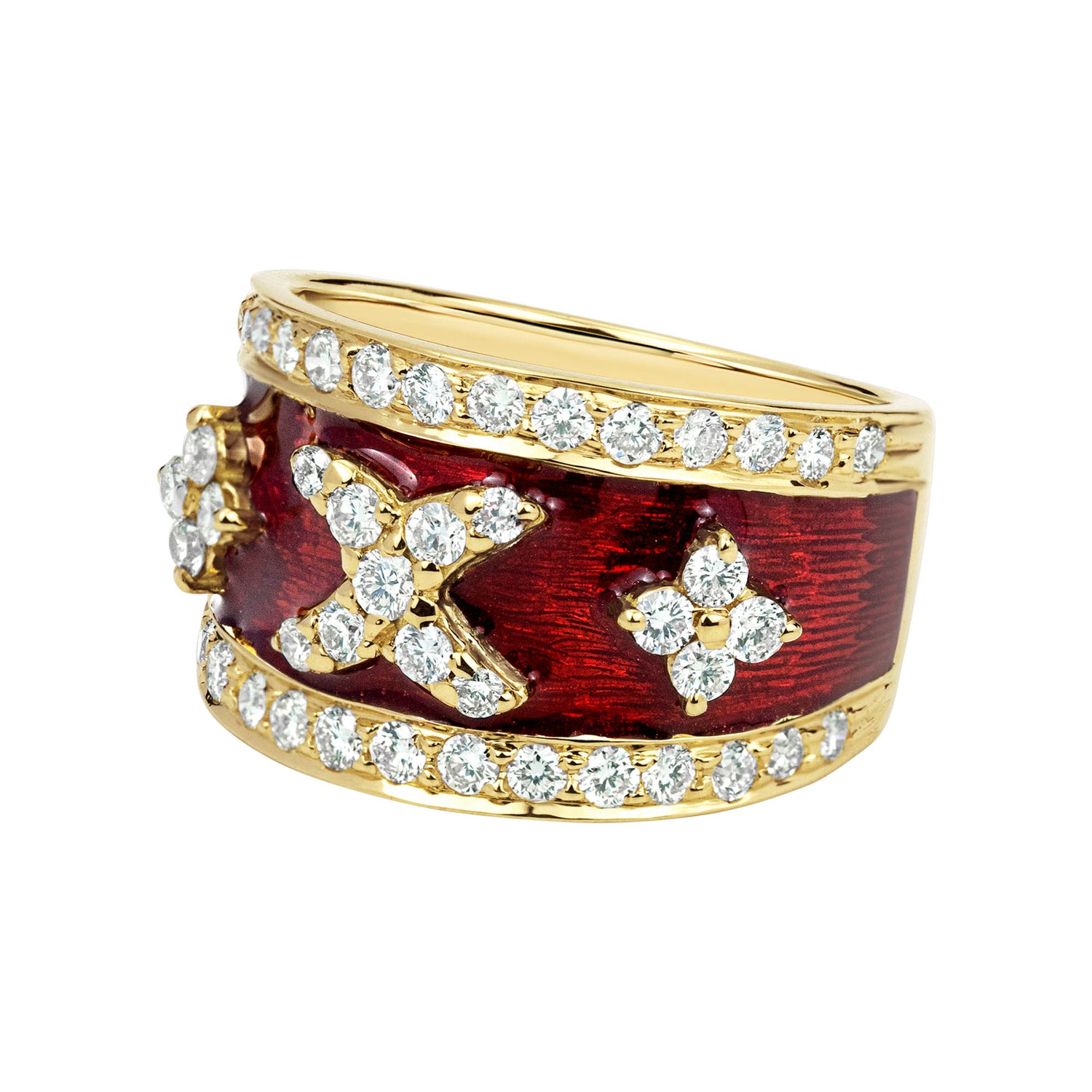 Ring - Diamond (enamel) (2323D) | Singhvi Jewels