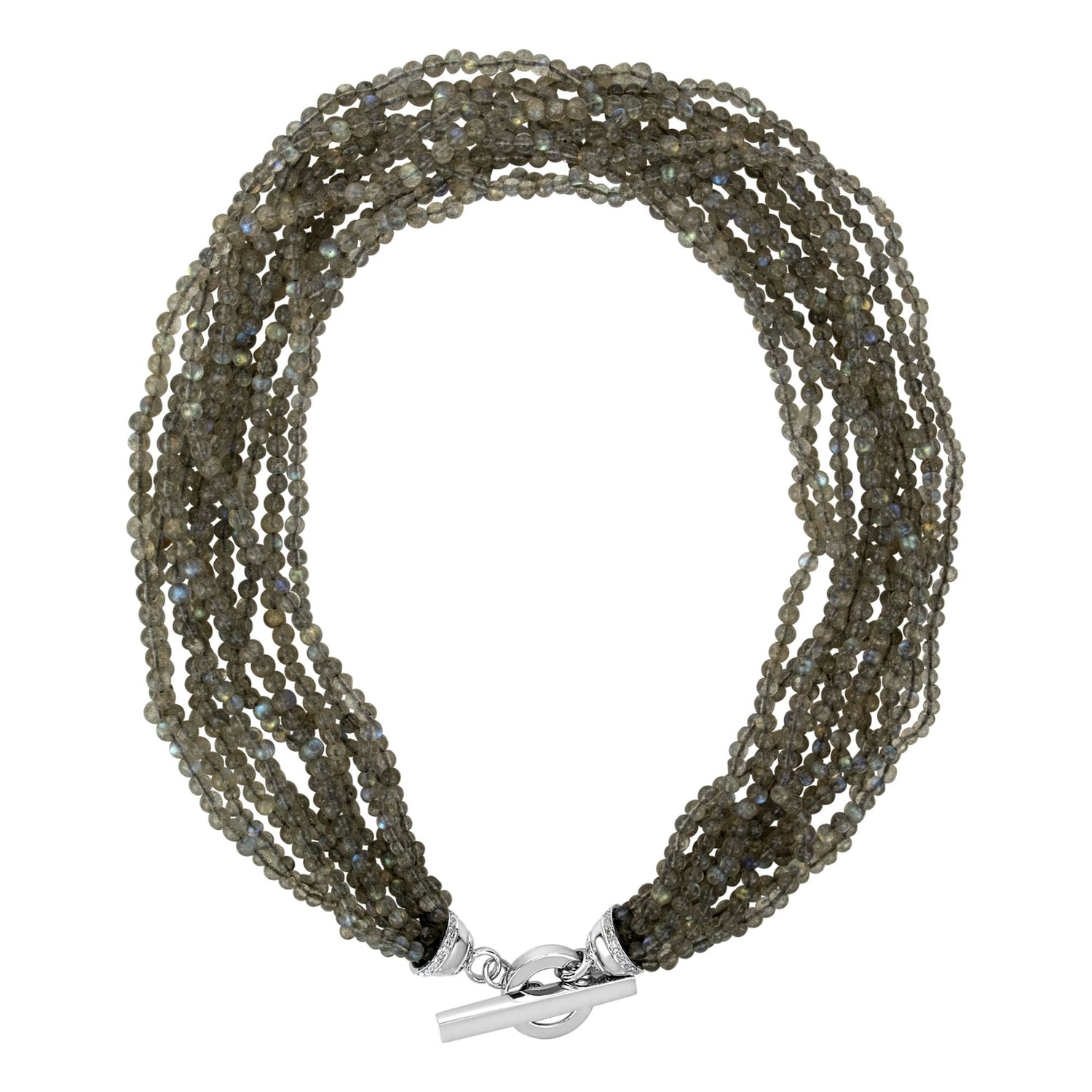 Toggle Necklace - Moonstone And Diamond | Singhvi Jewels