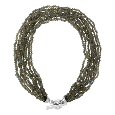 Toggle Necklace - Moonstone And Diamond