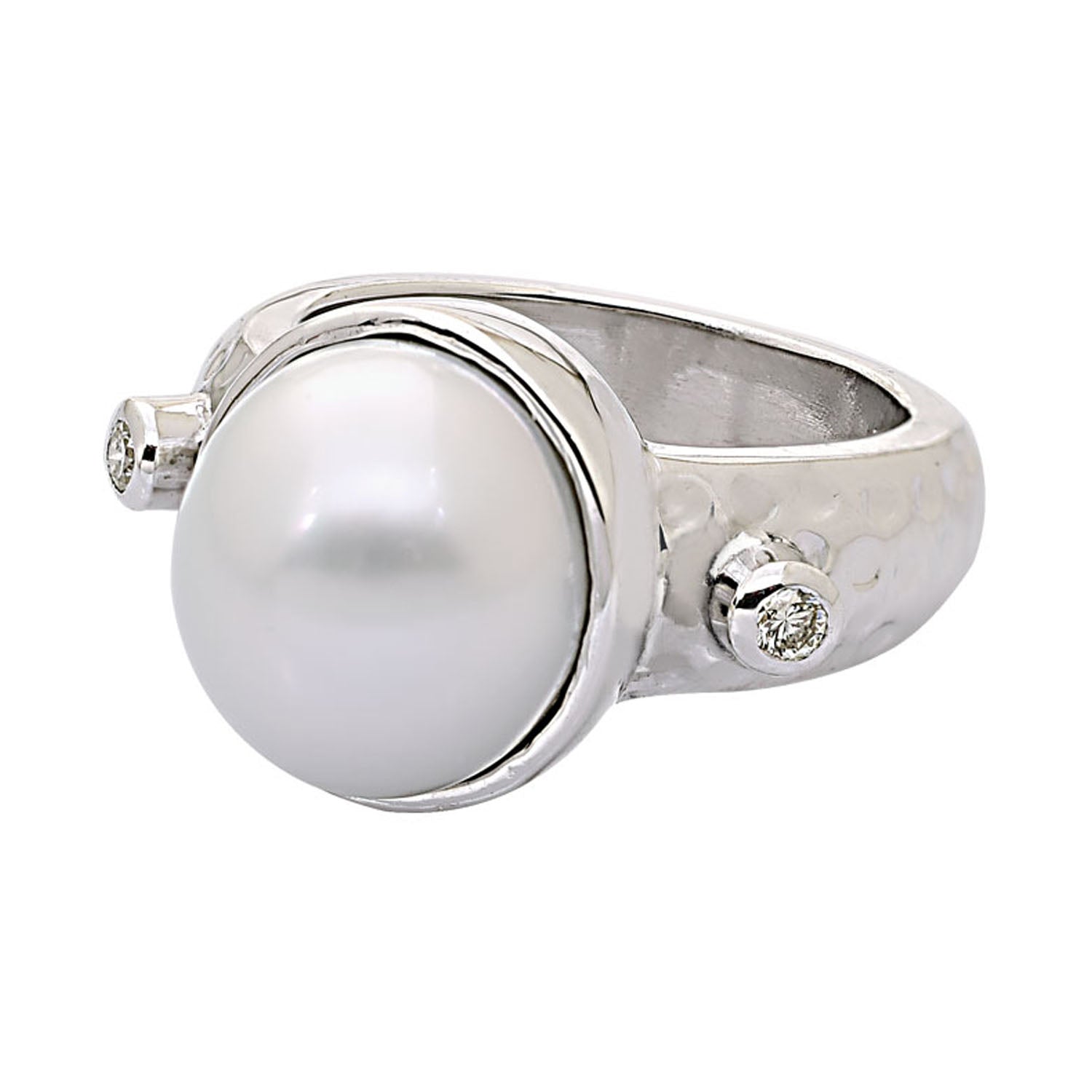 Ring- S.S. Pearl And Diamond (206HS) | Singhvi Jewels