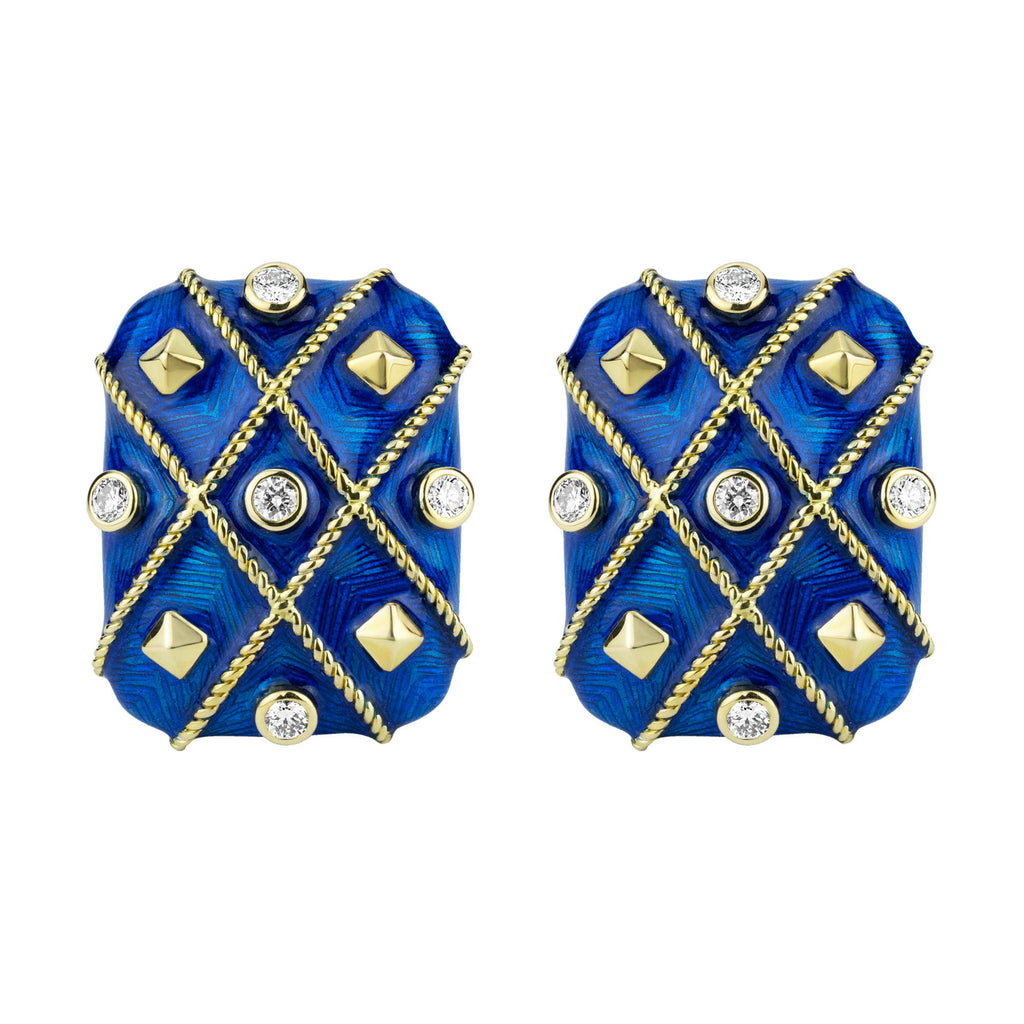 Earrings - Diamond (enamel)