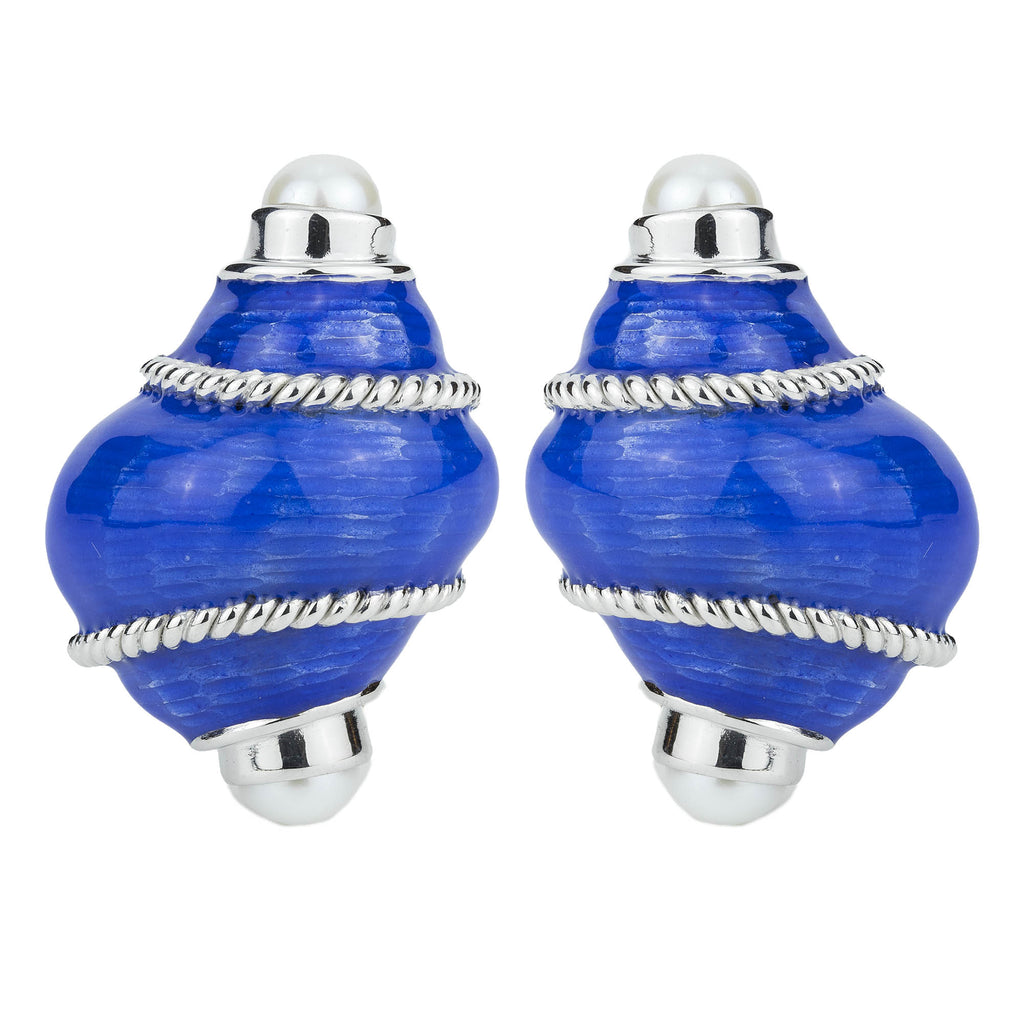 Earrings - Pearl (enamel)