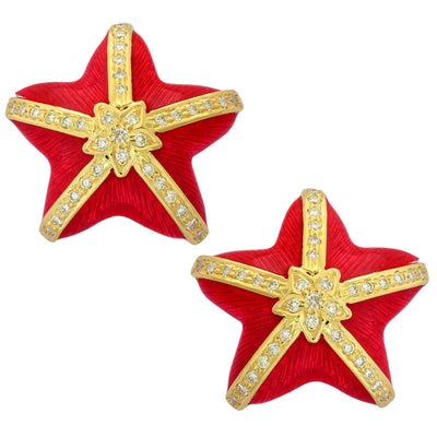 Earrings - Diamond (Enamel)