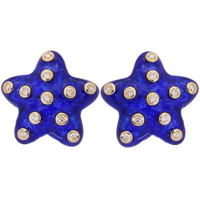 Earrings - Diamond (Enamel)