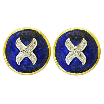Earrings-Diamond (Enamel)  (4EM)