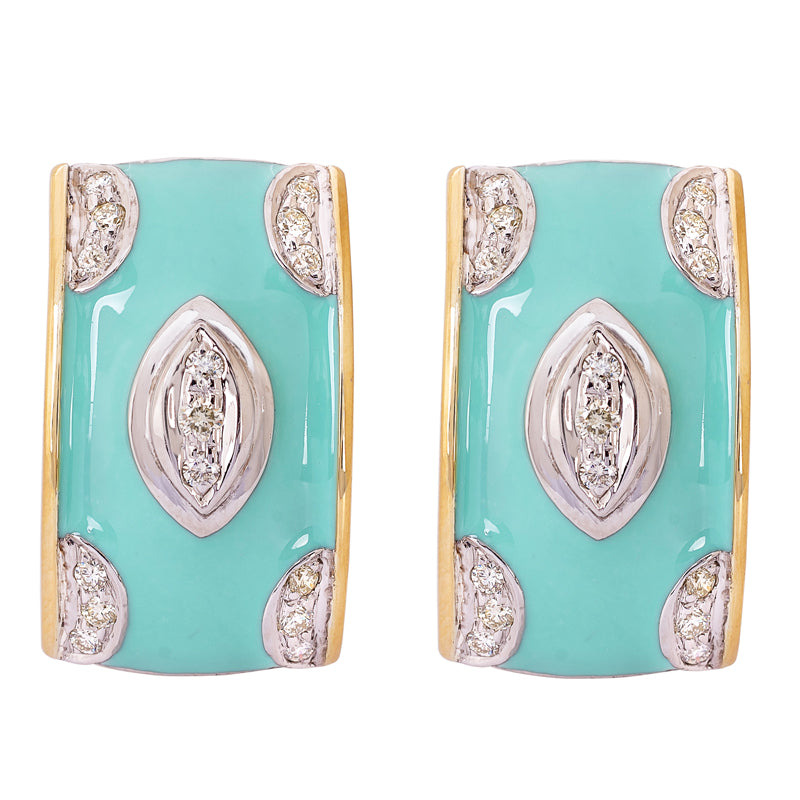 Earrings - Diamond (Enamel) | Singhvi Jewels