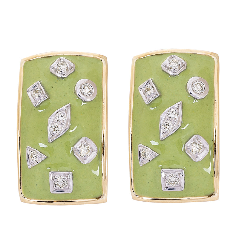 Earrings - Diamond (Enamel) | Singhvi Jewels