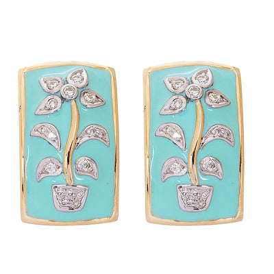 Earrings - Diamond (Enamel)
