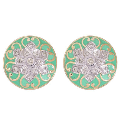 Earrings - Diamond (Enamel) (41FM)