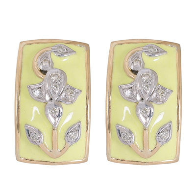 Earrings - Diamond (Enamel) (41HM)