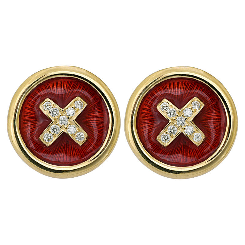 Earrings - Diamond (Enamel) | Singhvi Jewels