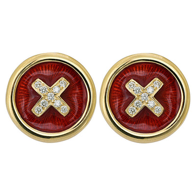 Earrings - Diamond (Enamel)