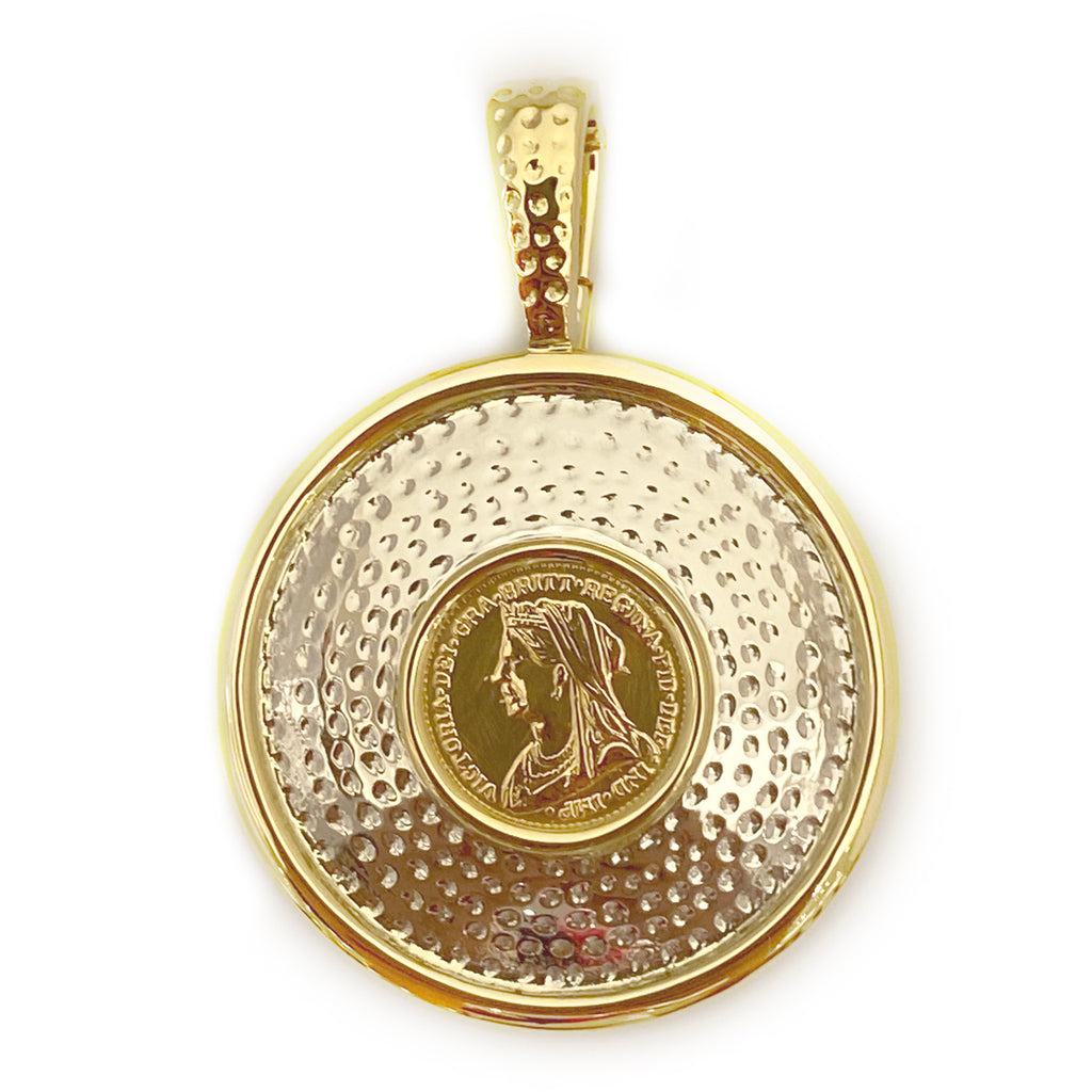 Pendant - Silver and 18K gold
