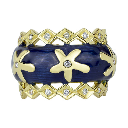 Ring- Diamond (enamel) (1283U) | Singhvi Jewels