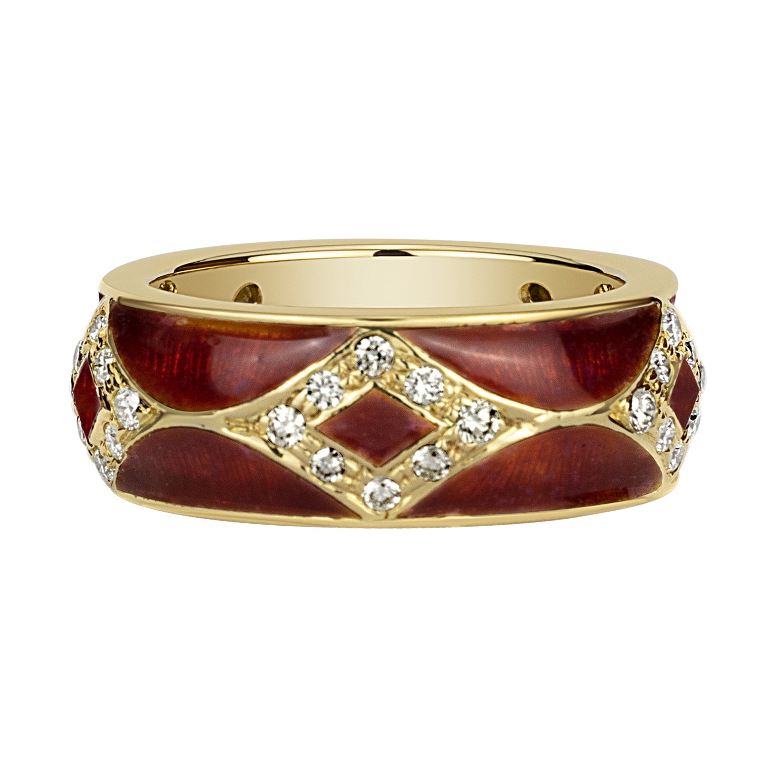 Ring - Diamond (enamel) (1564L) | Singhvi Jewels