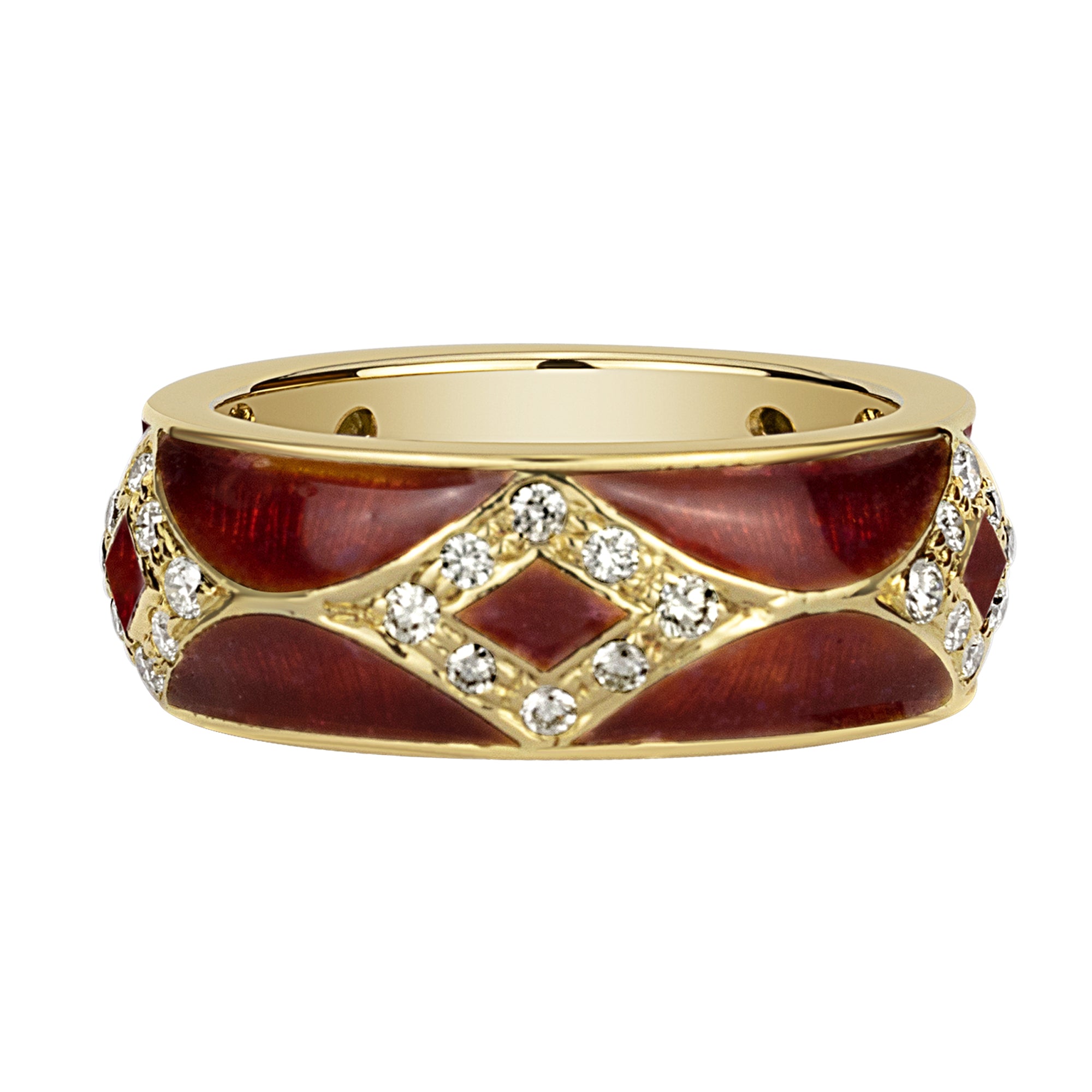 Ring - Diamond (enamel) (1564L) | Singhvi Jewels
