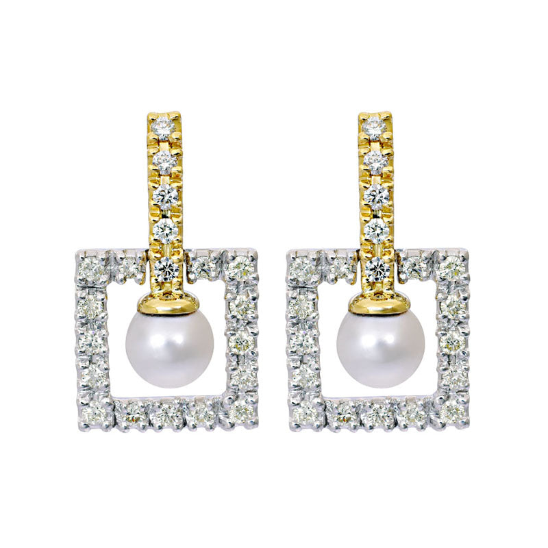 Earrings - South Sea Pearl and Diamond | Singhvi Jewels