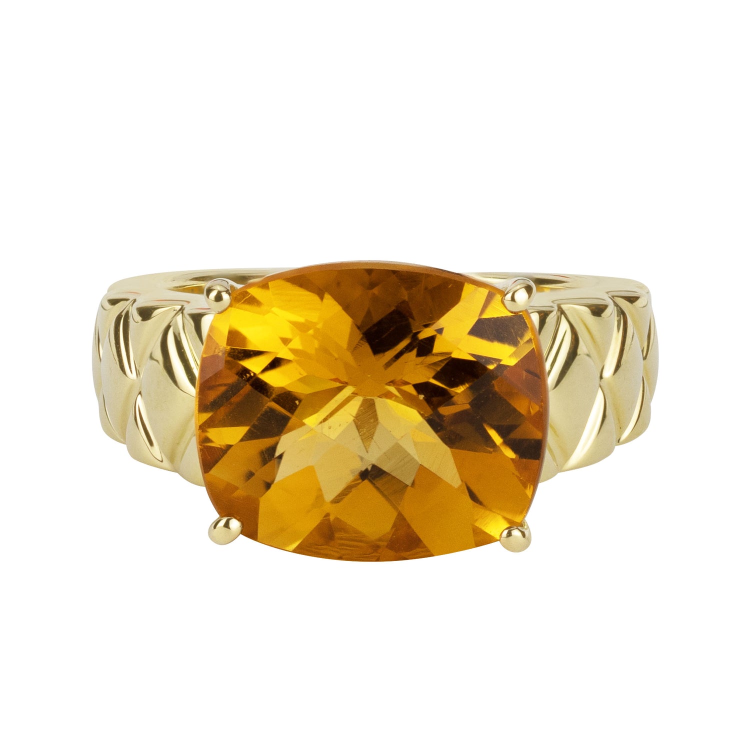 Ring- Citrine (1745B) | Singhvi Jewels