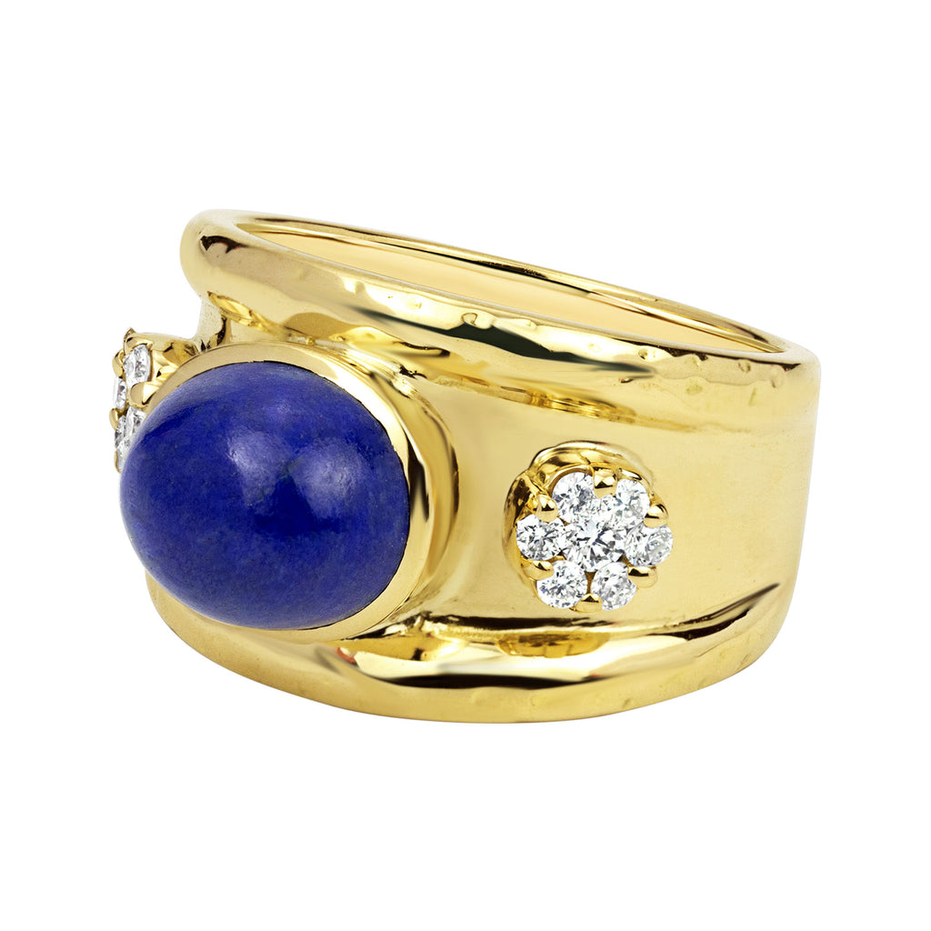 Ring - Lapis Lazulli And Diamond