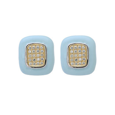 Earrings- Diamond (Enamel) (13BM)