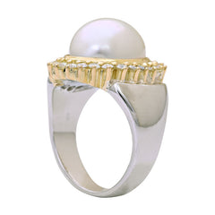Ring-South Sea Pearl and Diamond