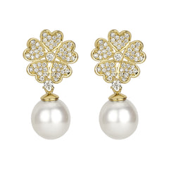 Earrings - South Sea Pearl And Diamond