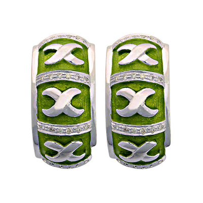 Earrings - Diamond (Enamel)