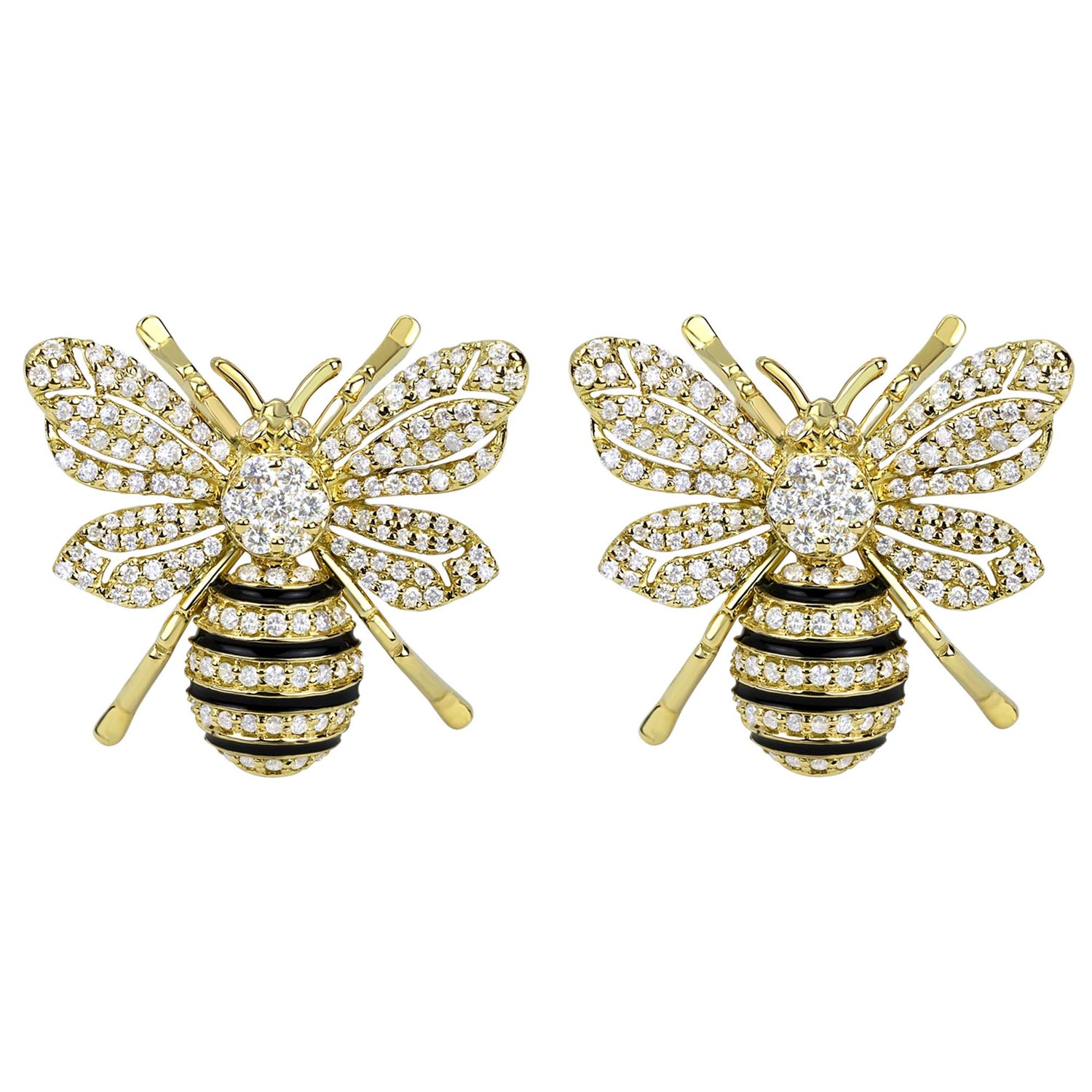 Earrings - Diamond (Enamel) (2338B) | Singhvi Jewels
