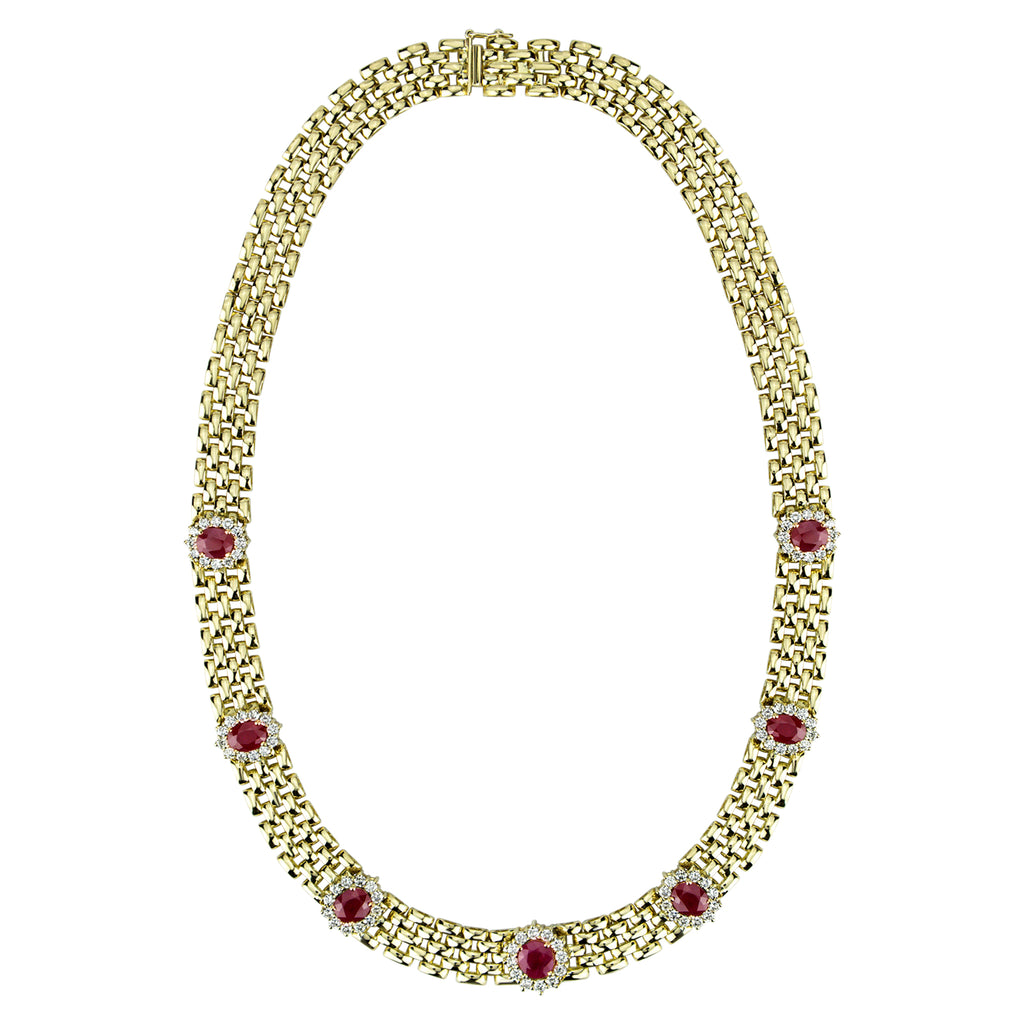 Necklace - Ruby And Diamond