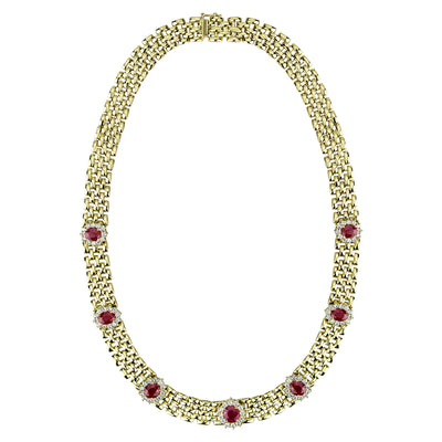 Necklace - Ruby And Diamond (2314A)