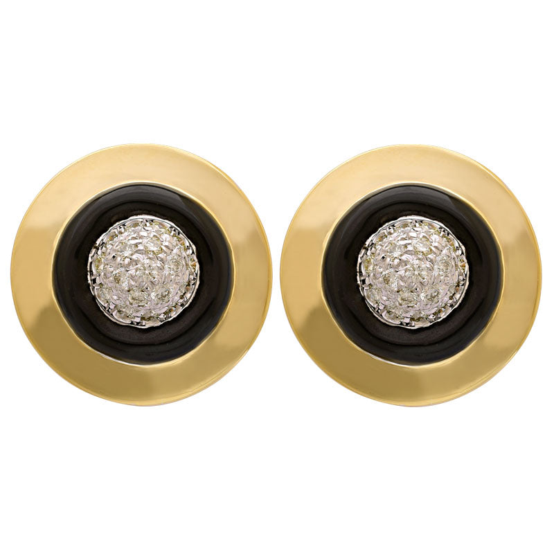 Earrings-Diamond (Enamel)