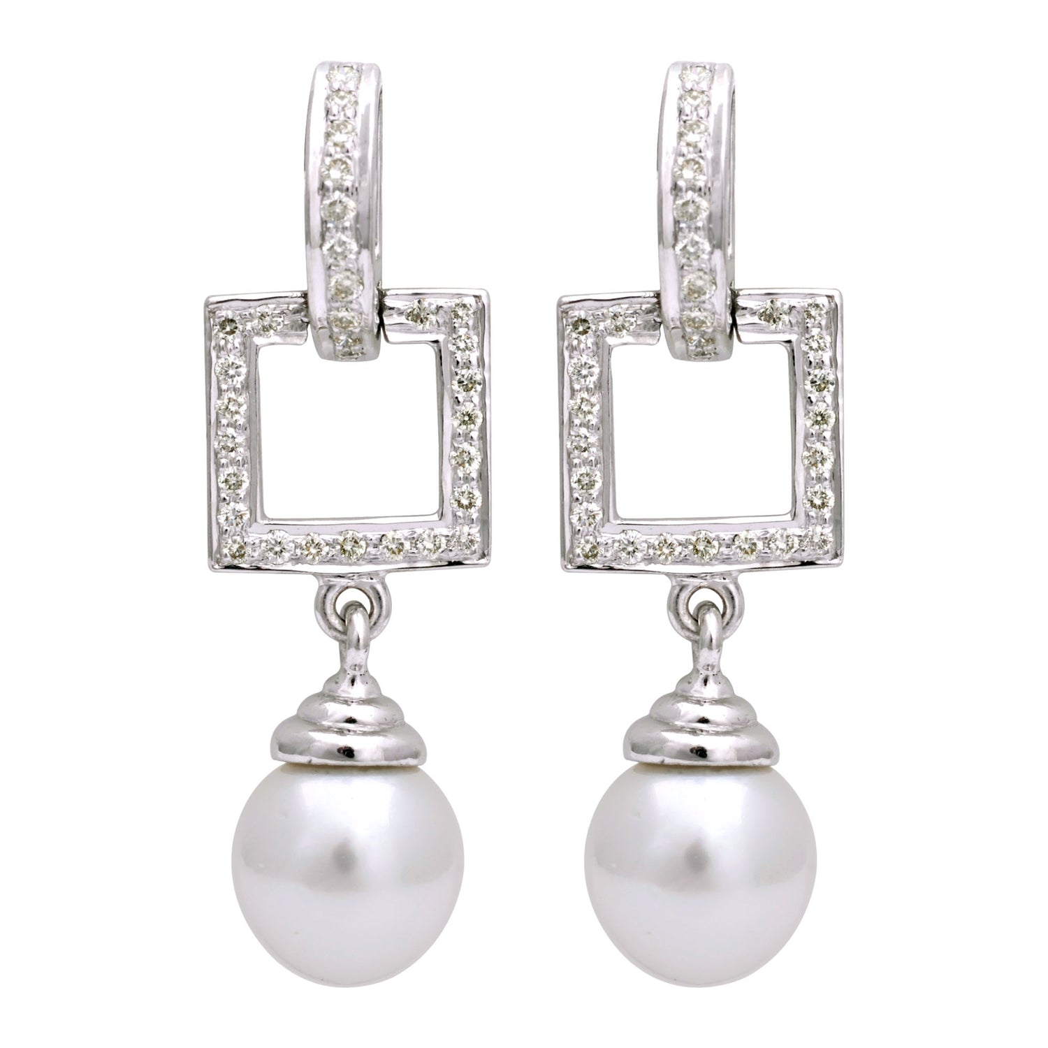 Earrings- South Sea Pearl And Diamond (143HS) | Singhvi Jewels