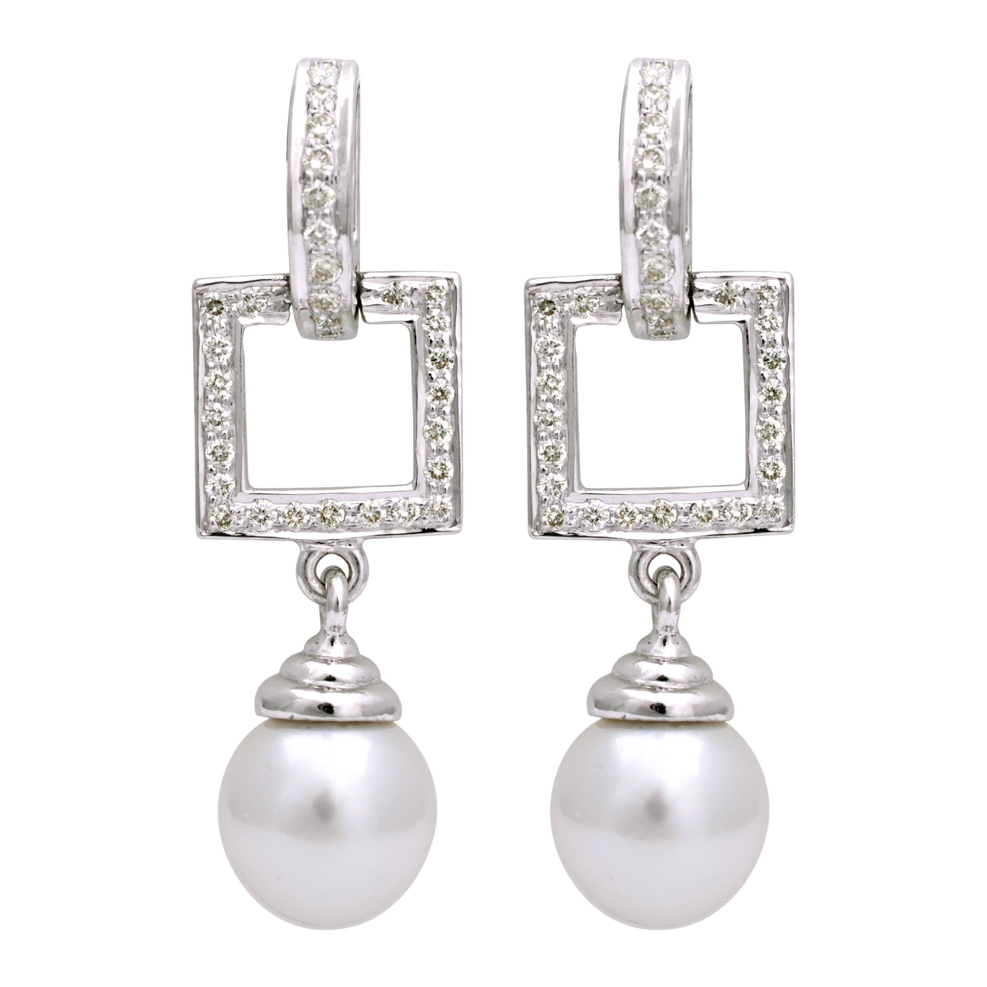 Earrings- South Sea Pearl And Diamond (143HS) | Singhvi Jewels