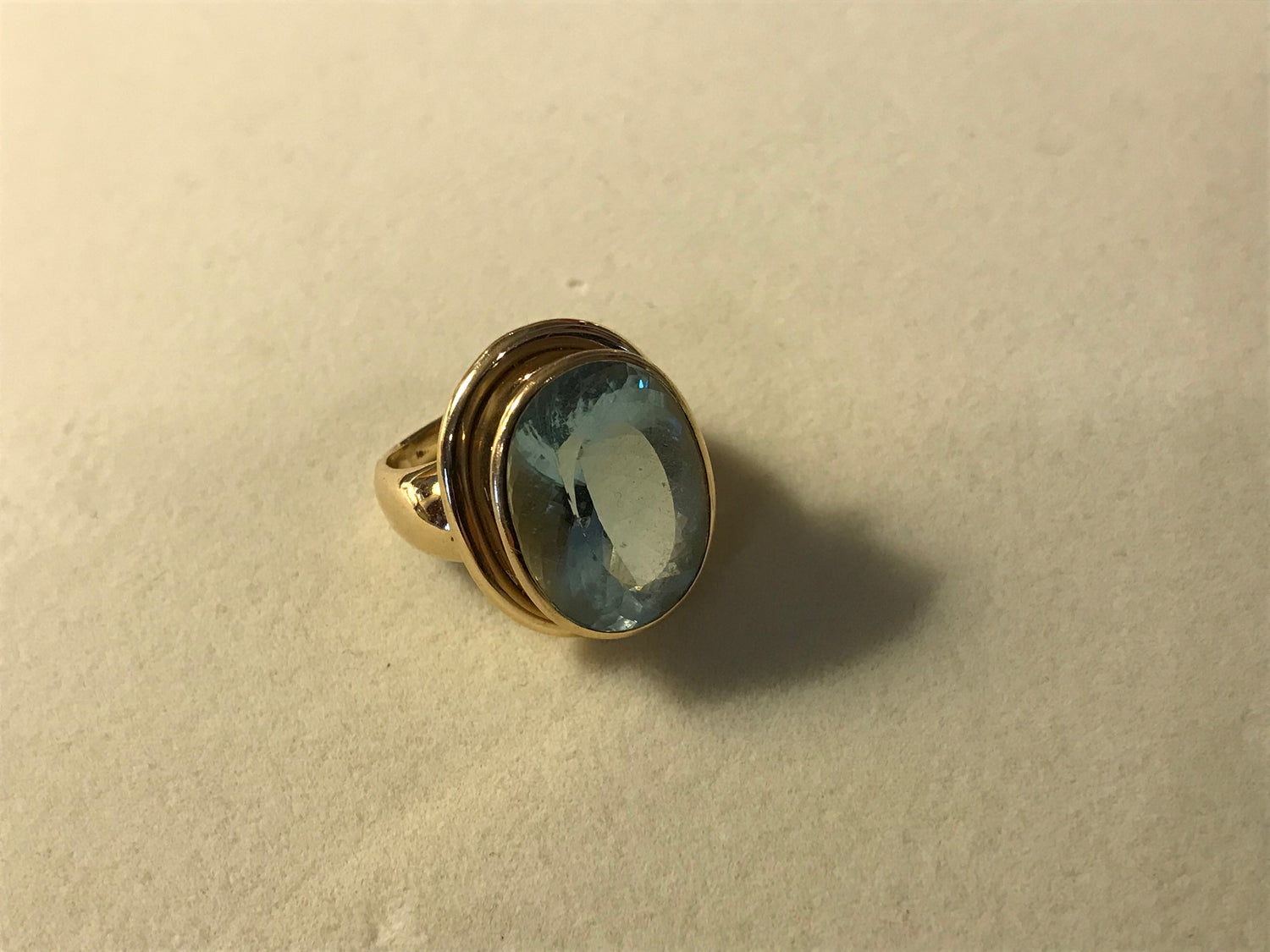 Repair - Ring - Aquamarine in 18K Gold | Singhvi Jewels