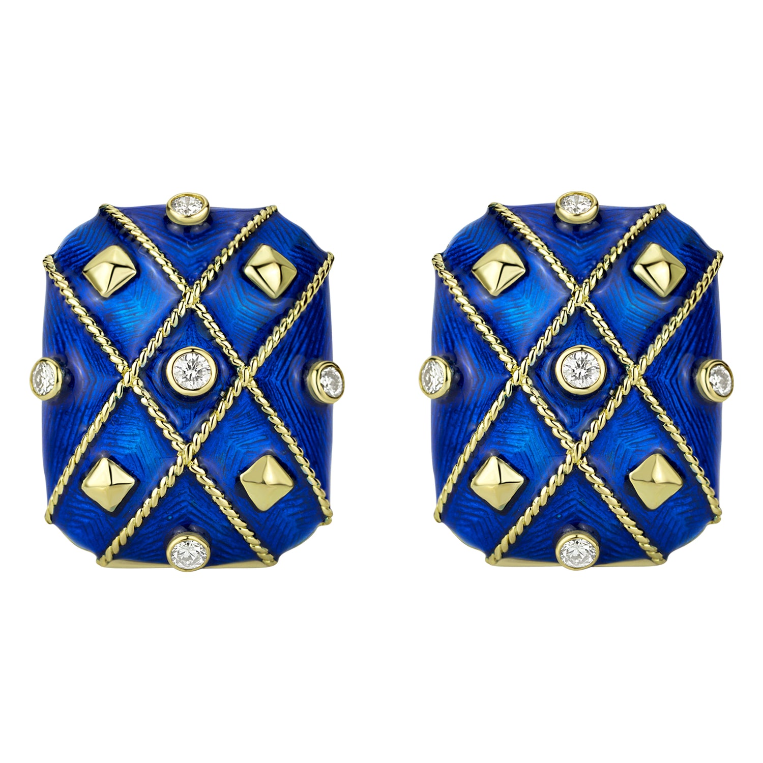 Earrings - Diamond (enamel) (1933M) | Singhvi Jewels