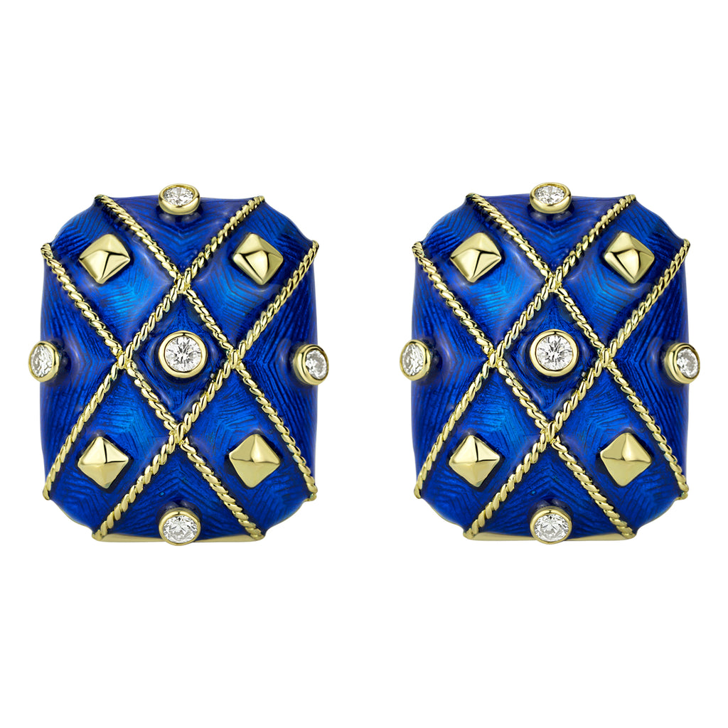 Earrings - Diamond (enamel)
