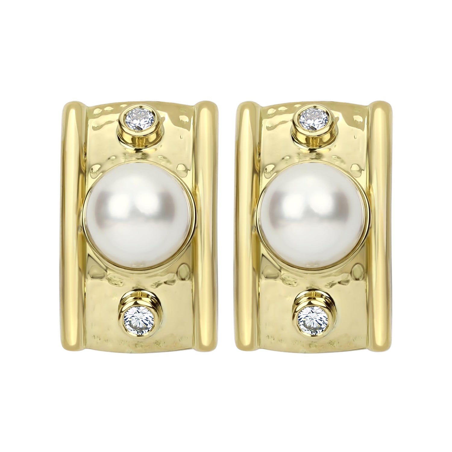 Earrings - South Sea Pearl And Diamond (2284A) | Singhvi Jewels
