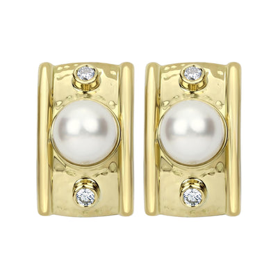 Earrings - South Sea Pearl And Diamond (2284A)
