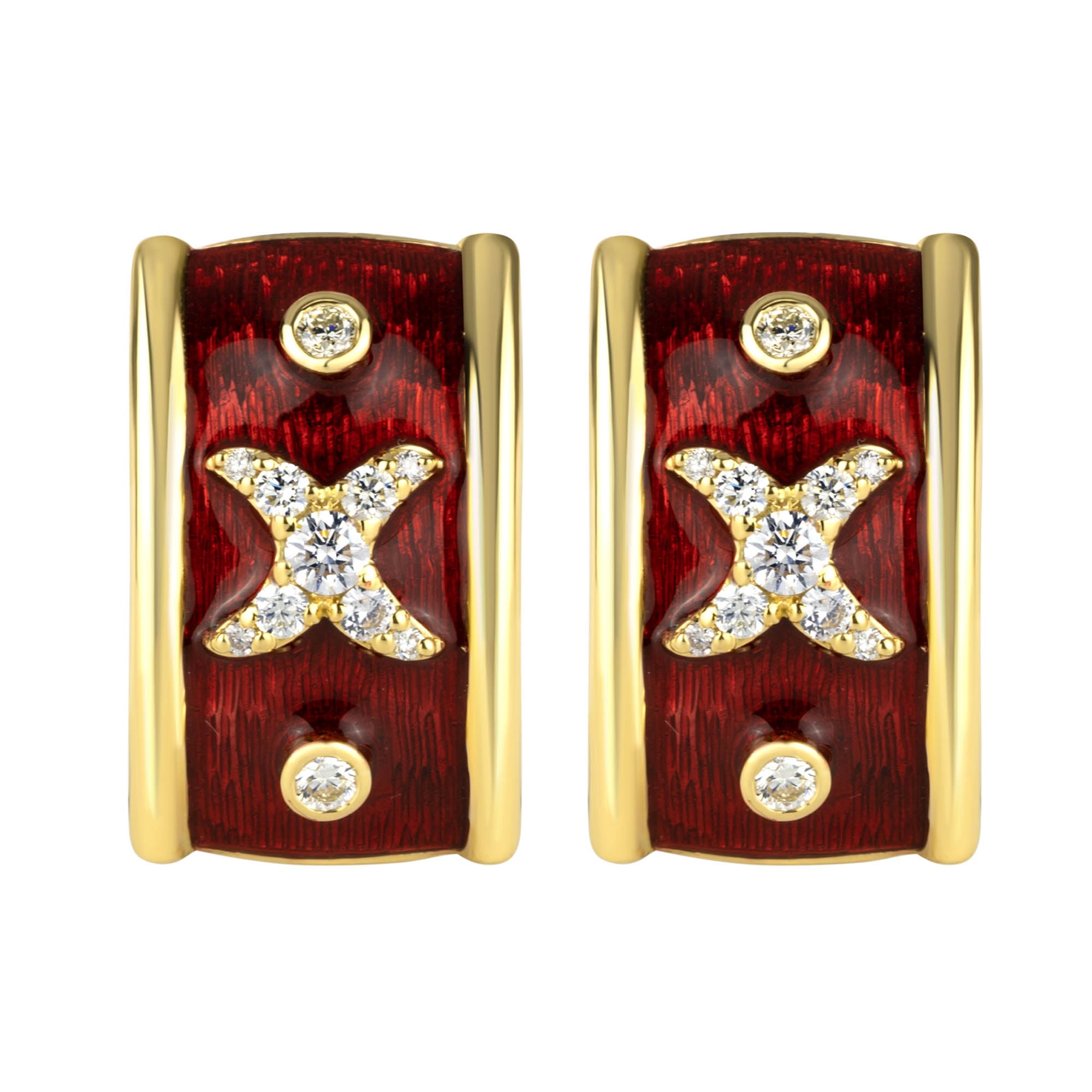Earrings - Diamond (enamel) (2292A) | Singhvi Jewels