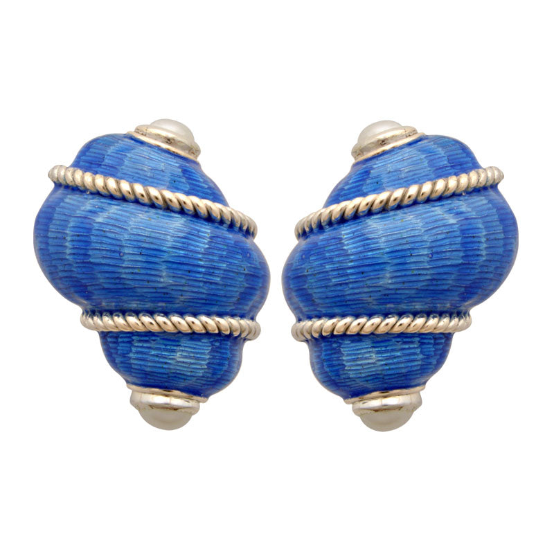 Earrings-Pearl (Enamel)