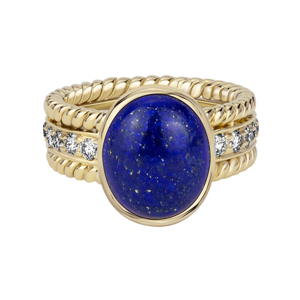 Ring - Lapis Lazulli And Diamond