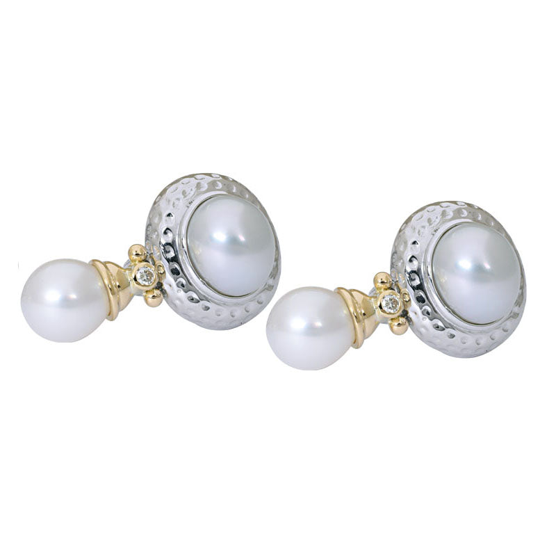 Earrings - South Sea Pearl and Diamond | Singhvi Jewels