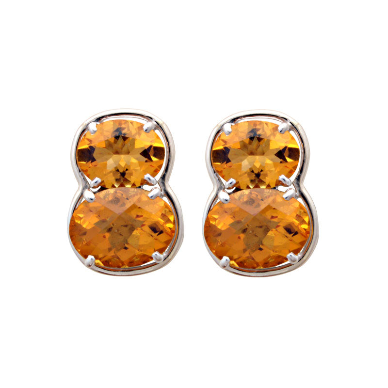 Earrings-Citrine